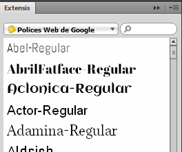polices polices et fonts
