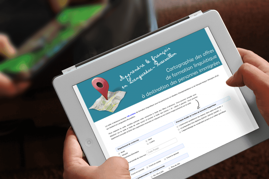 Site internet CISAME – Répertoire formation linguistique réalisé par LIJE Creative