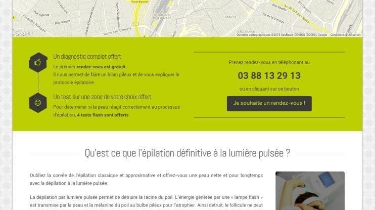 radicalepil Site internet Radical'Epil Strasbourg réalisé par LIJE Creative