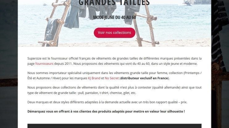 Site internet Supersize réalisé par LIJE Creative