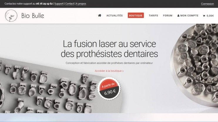 accueil Site internet Bio Bulle réalisé par LIJE Creative