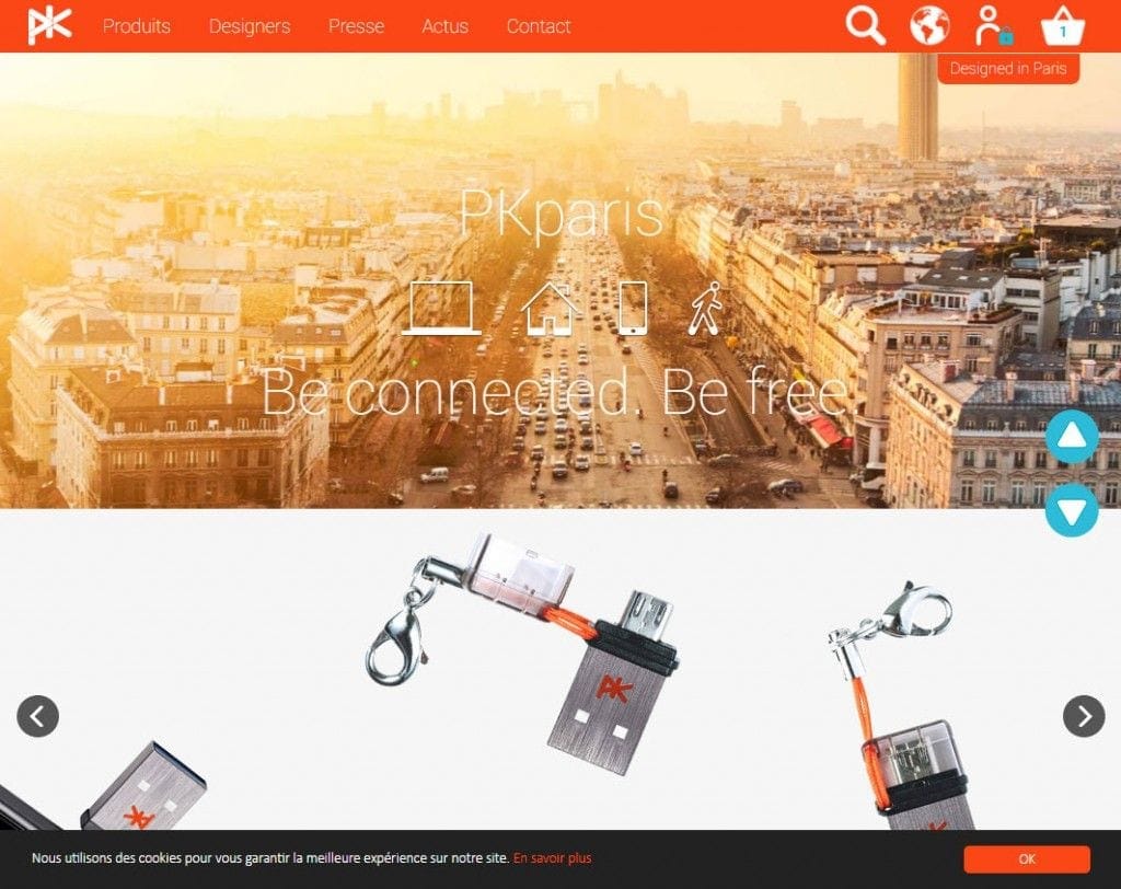 Site internet PK Paris réalisé par LIJE Creative