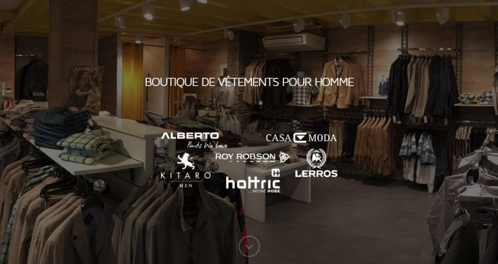 Site internet Boutique Giovanni réalisé par LIJE Creative