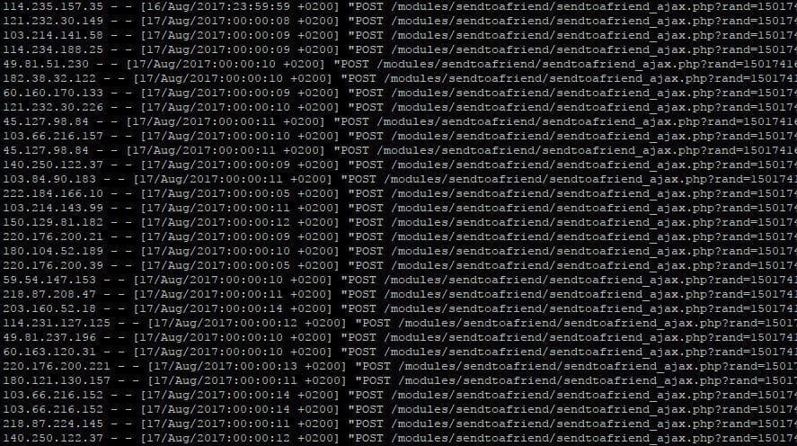 spam serveur